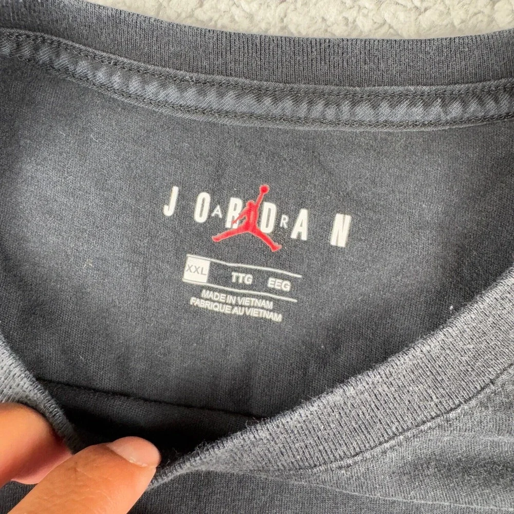 Vtg Nike Air Jordan T Shirt 2XL Mens Black NBA Michael Jordan Jumpman Basketball